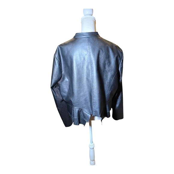 TORRID Vegan Black Leather Jacket - Picture 3 of 8